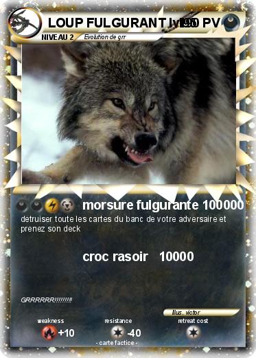 Pokemon LOUP FULGURANT lvl95