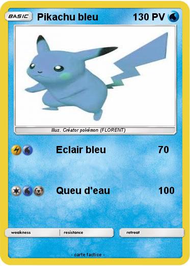 Pokemon Pikachu bleu