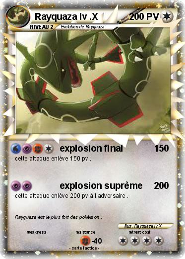 Pokemon Rayquaza lv .X