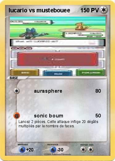 Pokemon lucario vs mustebouee