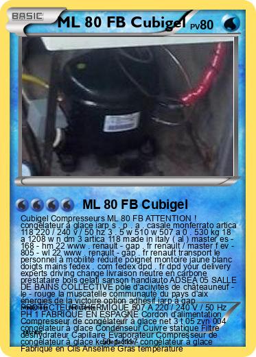 Pokemon ML 80 FB Cubigel