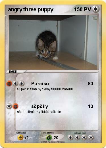 Pokemon angry three puppy