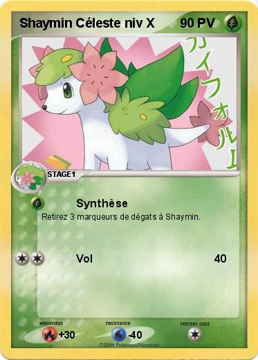 Pokemon Shaymin Céleste niv X
