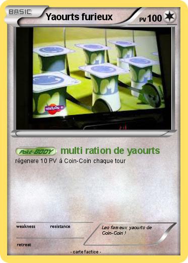 Pokemon Yaourts furieux