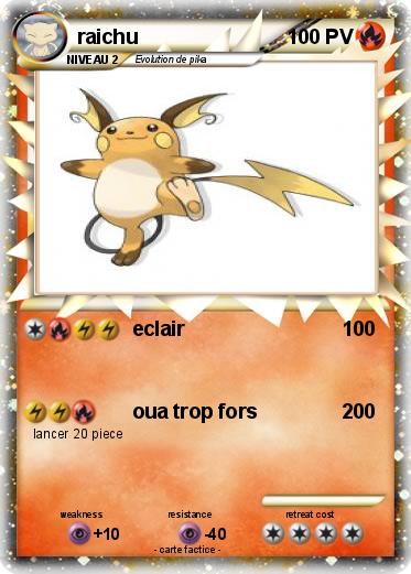 Pokemon raichu