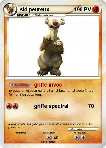 Pokemon sid peureux