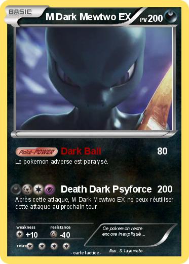 Pokemon M Dark Mewtwo EX