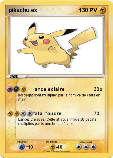Pokemon pikachu ex 