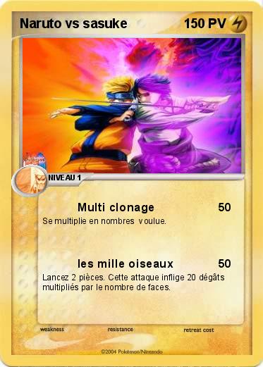 Pokemon Naruto vs sasuke