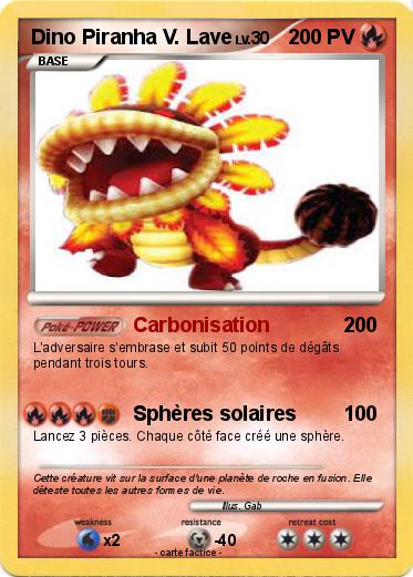 Pokemon Dino Piranha V. Lave