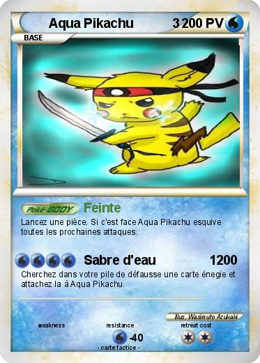 Pokemon Aqua Pikachu           3