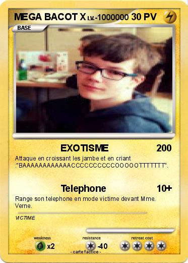 Pokemon MEGA BACOT X
