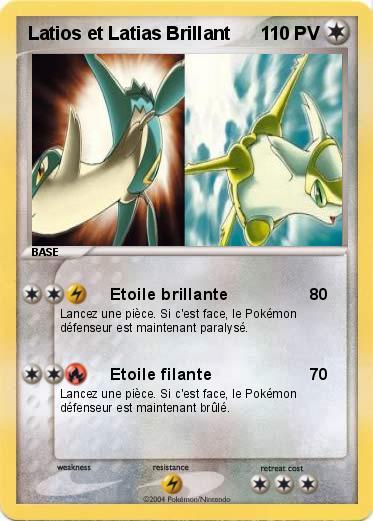 Pokemon Latios et Latias Brillant