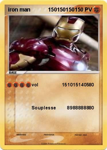 Pokemon iron man            150150150