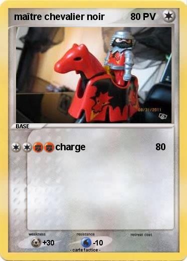 Pokemon maître chevalier noir