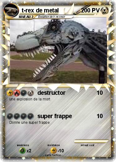 Pokemon t-rex de metal