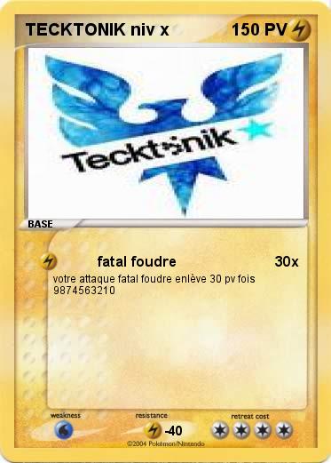 Pokemon TECKTONIK niv x