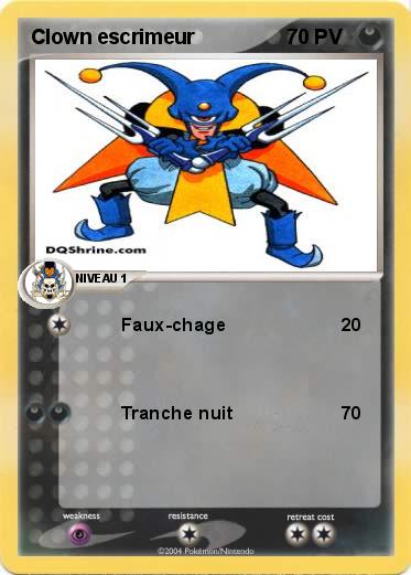 Pokemon Clown escrimeur