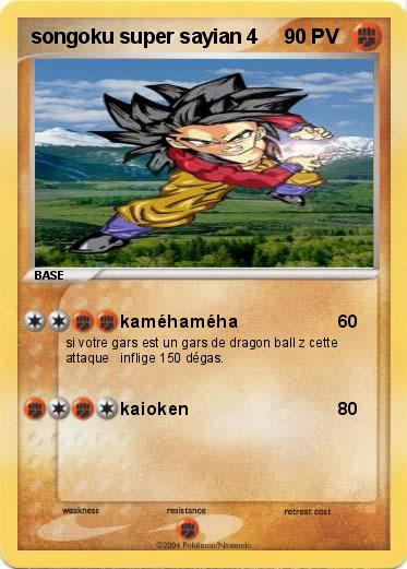 Pokemon songoku super sayian 4