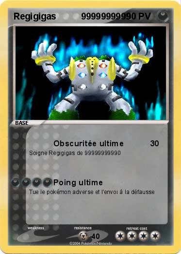 Pokemon Regigigas          9999999999                                                                                                