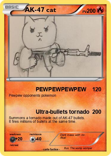 Pokemon AK-47 cat