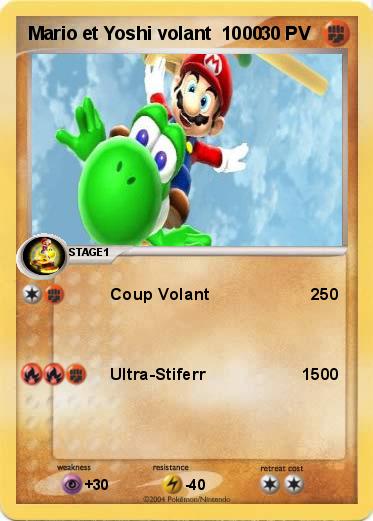 Pokemon Mario et Yoshi volant  1000  