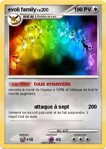 Pokemon evoli family