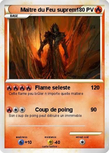 Pokemon Maître du Feu suprem
