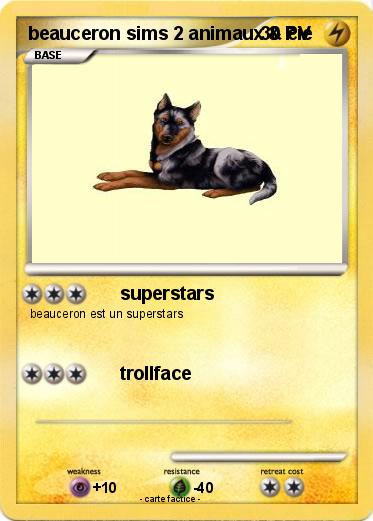 Pokemon beauceron sims 2 animaux & cie