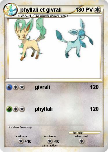 Pokemon phyllali et givrali