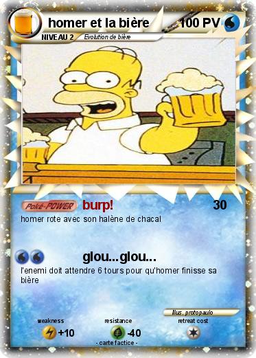 Pokemon homer et la bière