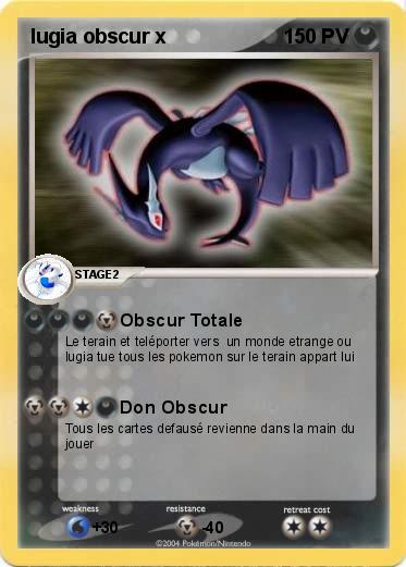Pokemon lugia obscur x