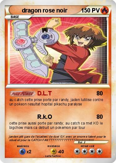 Pokemon dragon rose noir