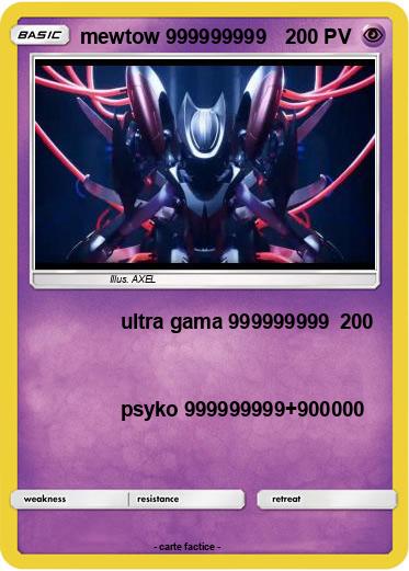 Pokemon mewtow 999999999