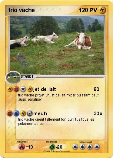 Pokemon trio vache