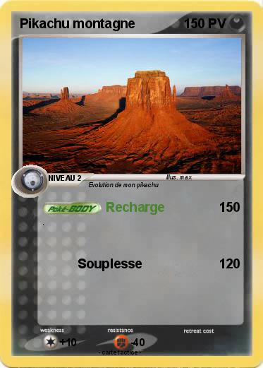 Pokemon Pikachu montagne