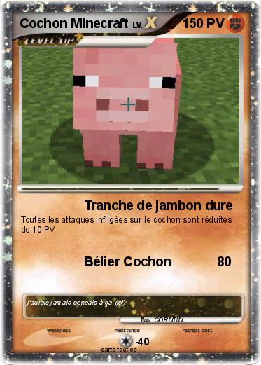 Pokemon Cochon Minecraft