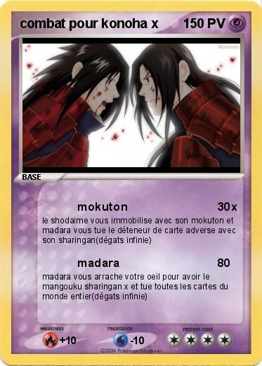 Pokemon combat pour konoha x