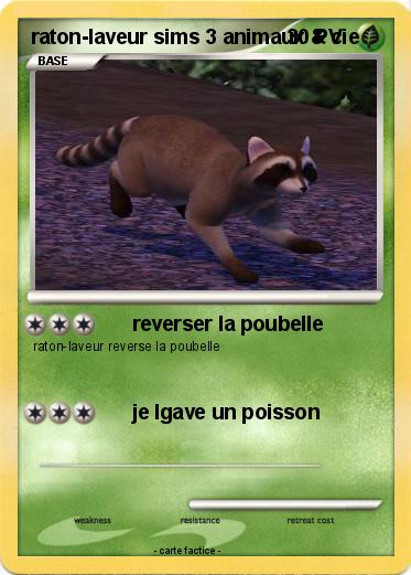 Pokemon raton-laveur sims 3 animaux & cie