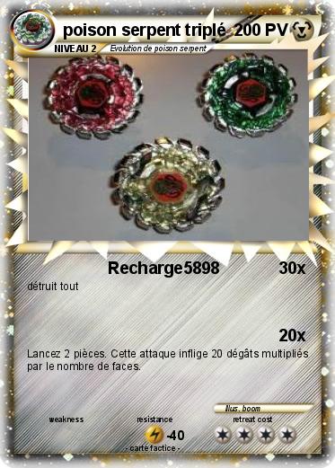 Pokemon poison serpent triplé