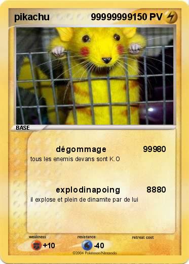 Pokemon pikachu                99999999 