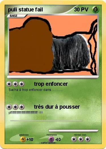 Pokemon puli statue fail