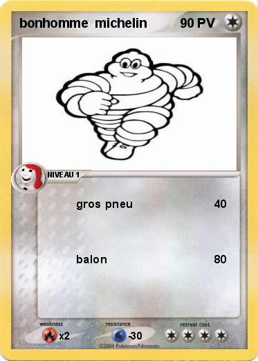 Pokemon bonhomme  michelin 