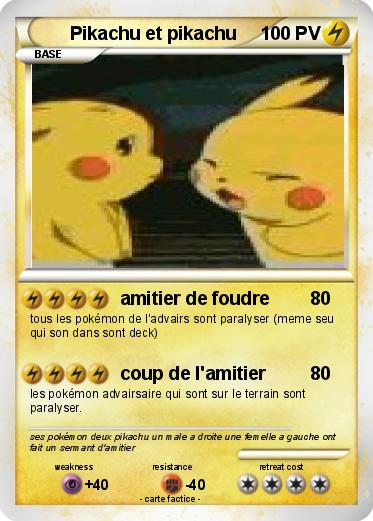 Pokemon Pikachu et pikachu