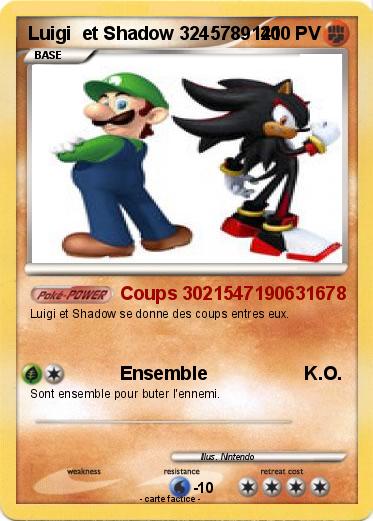 Pokemon Luigi  et Shadow 3245789141