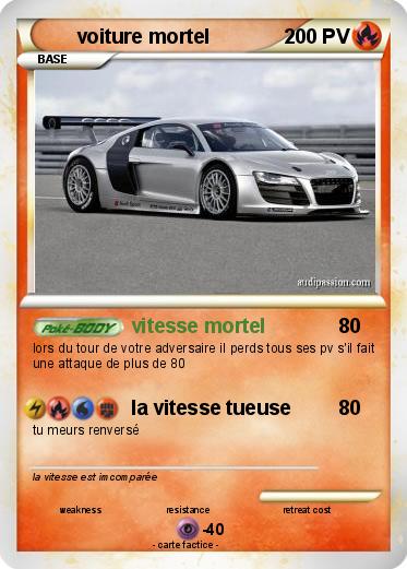 Pokemon voiture mortel