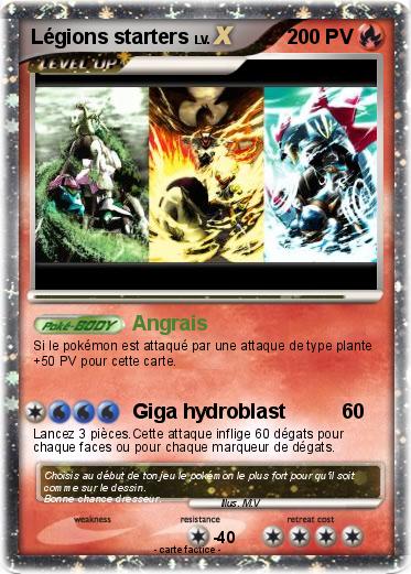 Pokemon Légions starters