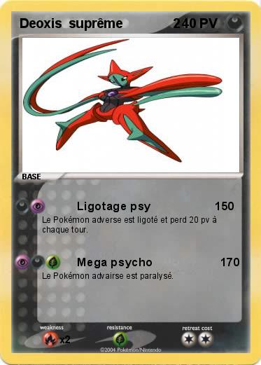 Pokemon Deoxis  suprême              2