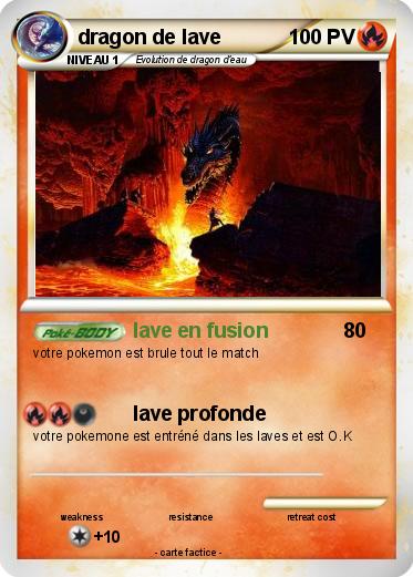 Pokemon dragon de lave