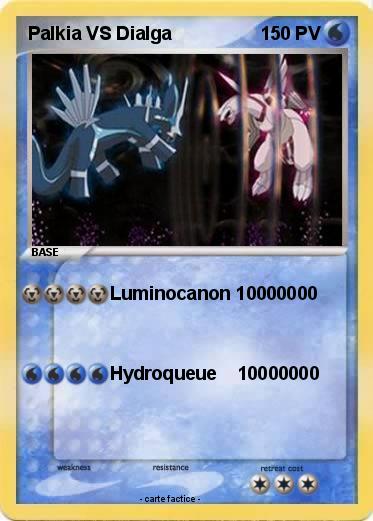 Pokemon Palkia VS Dialga
